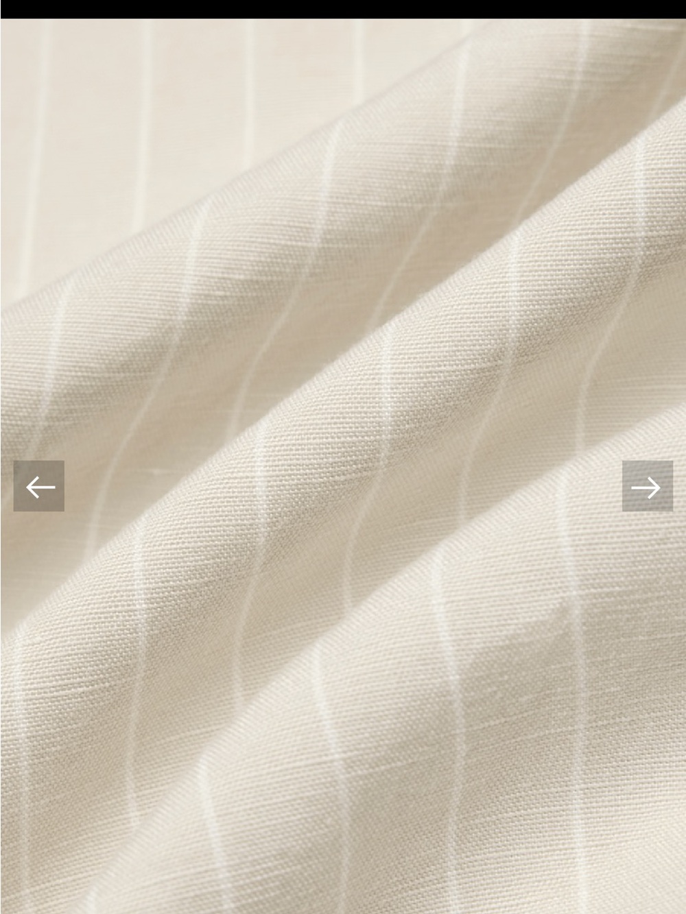 Aritzia Cream Striped Crop Top - Picture 5 of 7